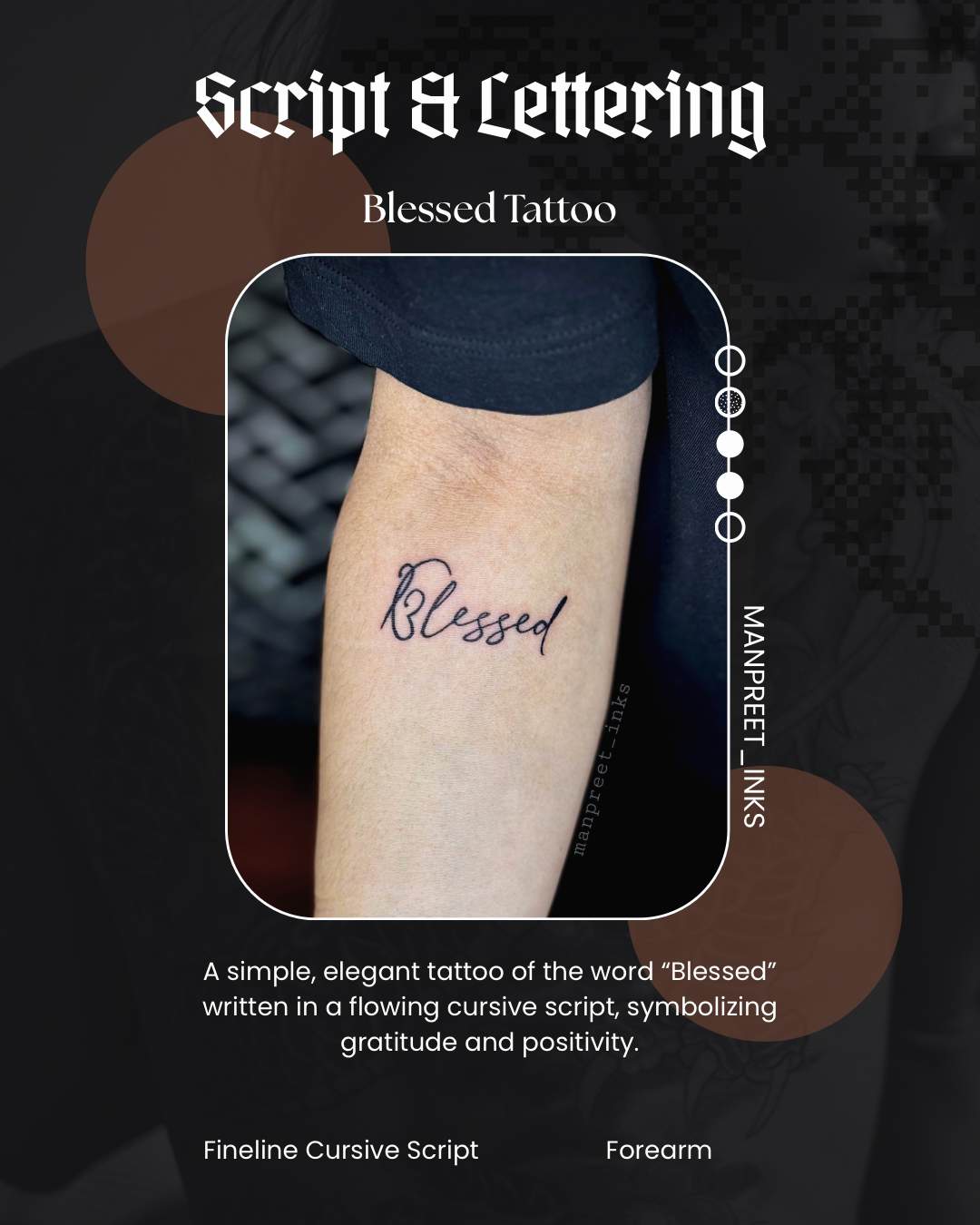 Blessed — Fineline Cursive Script by Manpreet Inks